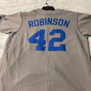 Throwback Brooklyn Dodger Jackie Robinson Jersey Size: L . Good condition